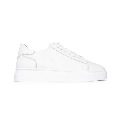 Sneakers en cuir blanc - Fabrizio