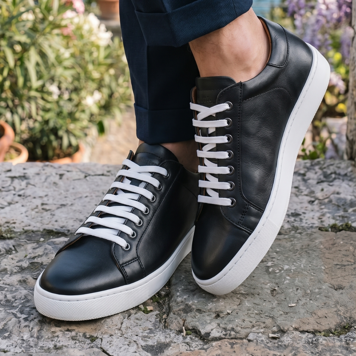 Sneakers pelle Nero - Fabrizio