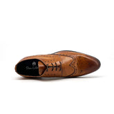 Scarpe uomo eleganti marrone coda di rondine Duca di Morrone tomaia