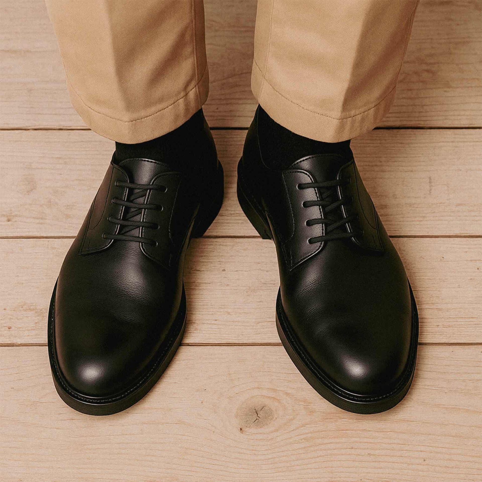 Chaussures élégantes Black Derby - Lucrezio