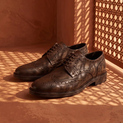 Brown Derby Shoes - Alfonso