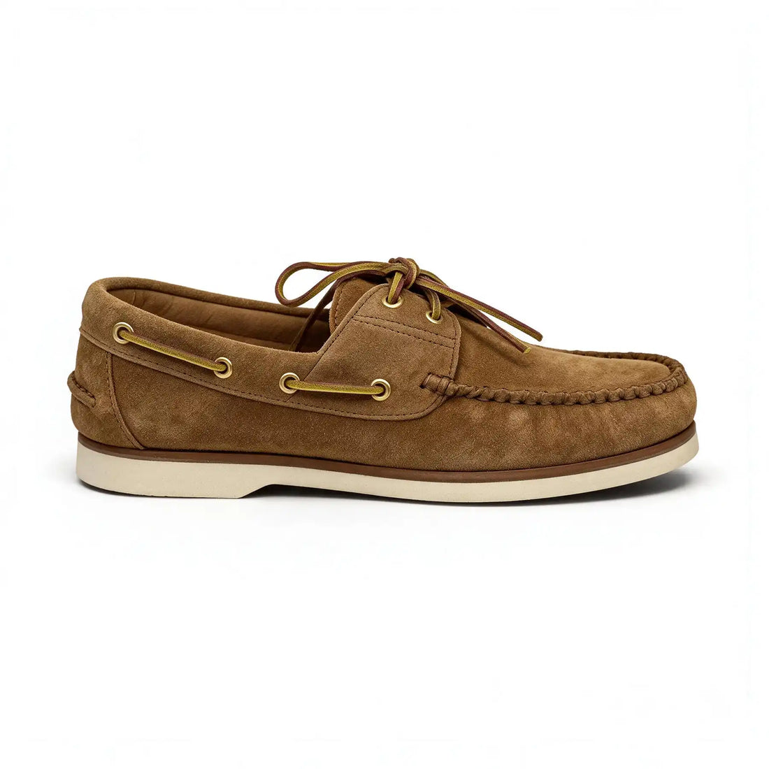 Mocassino barca in camoscio marrone chiaro - Santiago