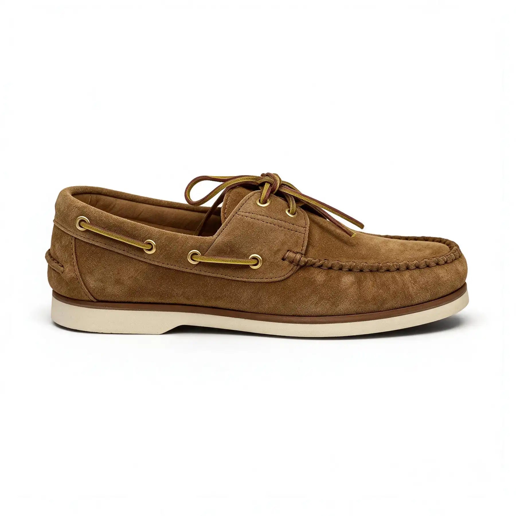 Mocassino barca in camoscio marrone chiaro - Santiago