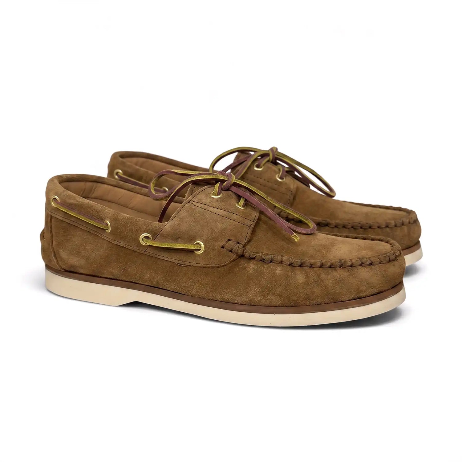 Mocassino barca in camoscio marrone chiaro - Santiago