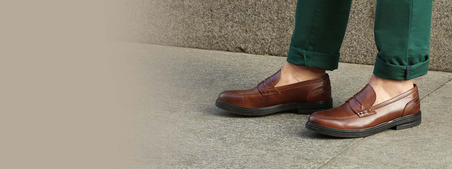 Punchual sales leather loafer