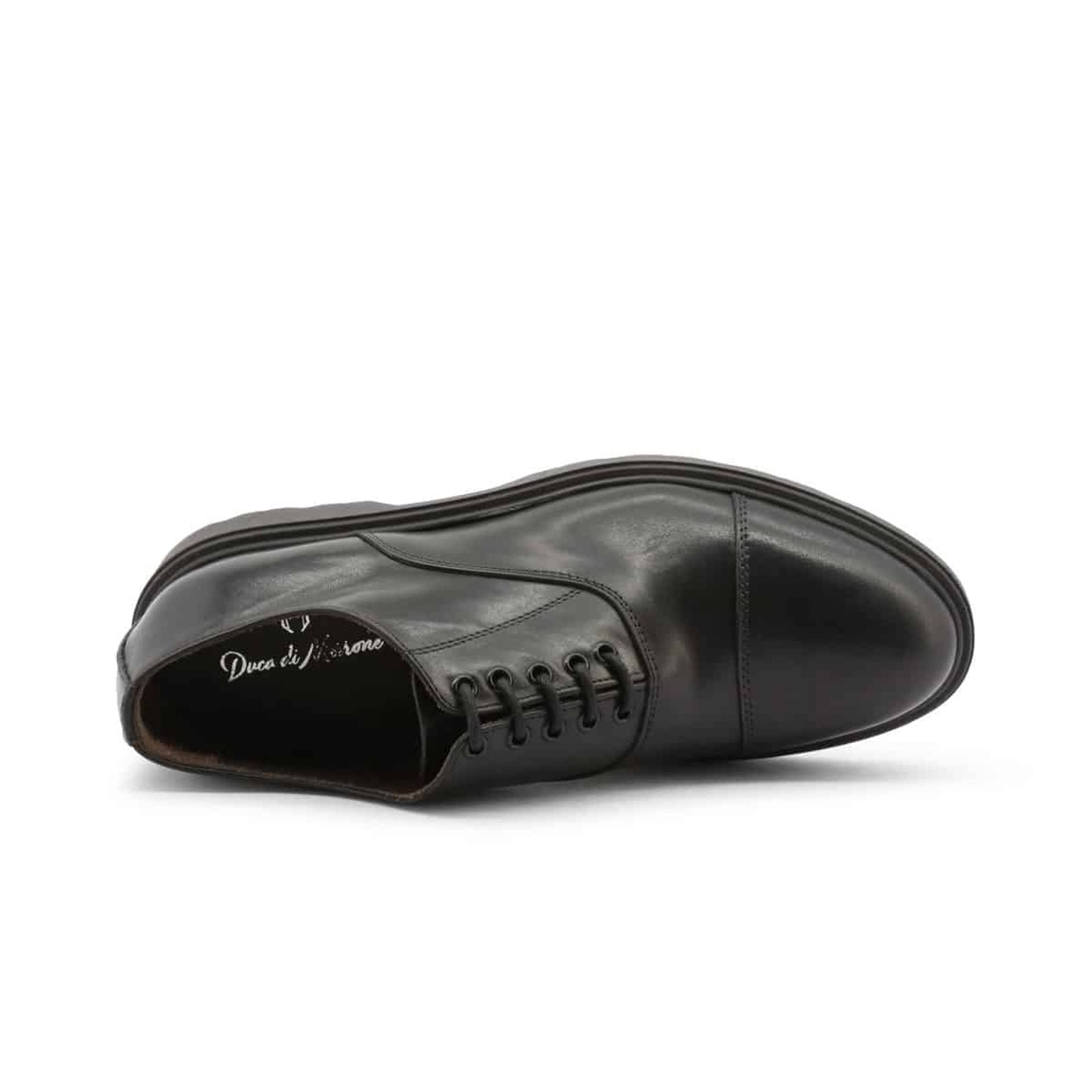 Black leather winter brogues - Aristide