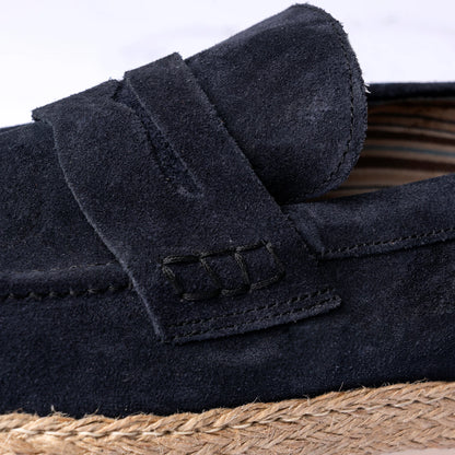 Espadrillas scamosciate Blu - Leo