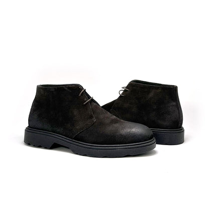 Polacchino Uomo scamosciati marrone Made in Italy – Duca di Morrone