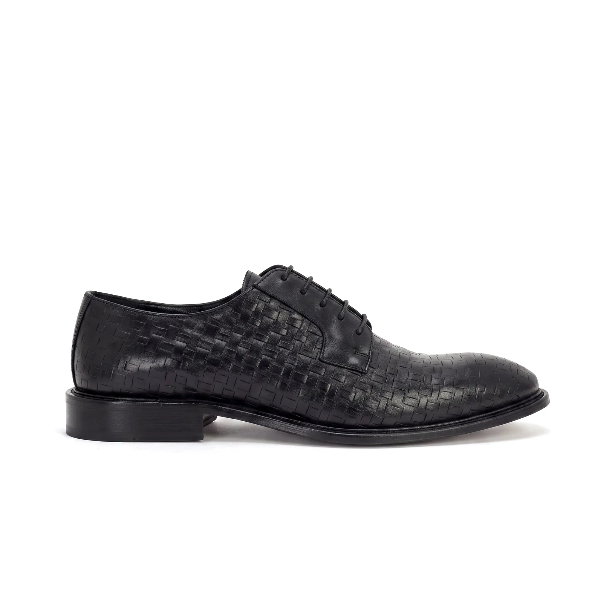 Stringate Derby entrelacée Black - Filiberto