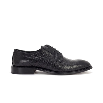 Stringate Derby entrelacée Black - Filiberto