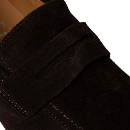 Mocassini Uomo in camoscio marrone - Mario