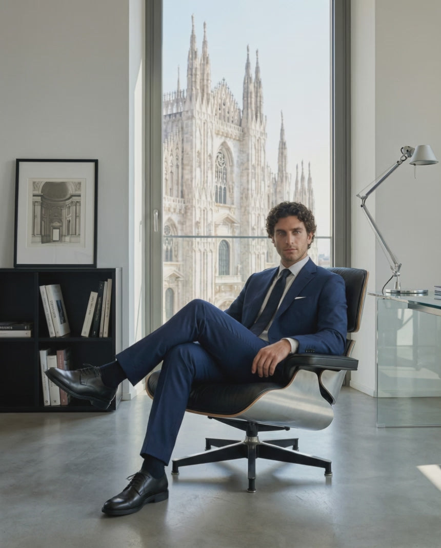 Scarpe eleganti derby nere - Lucrezio