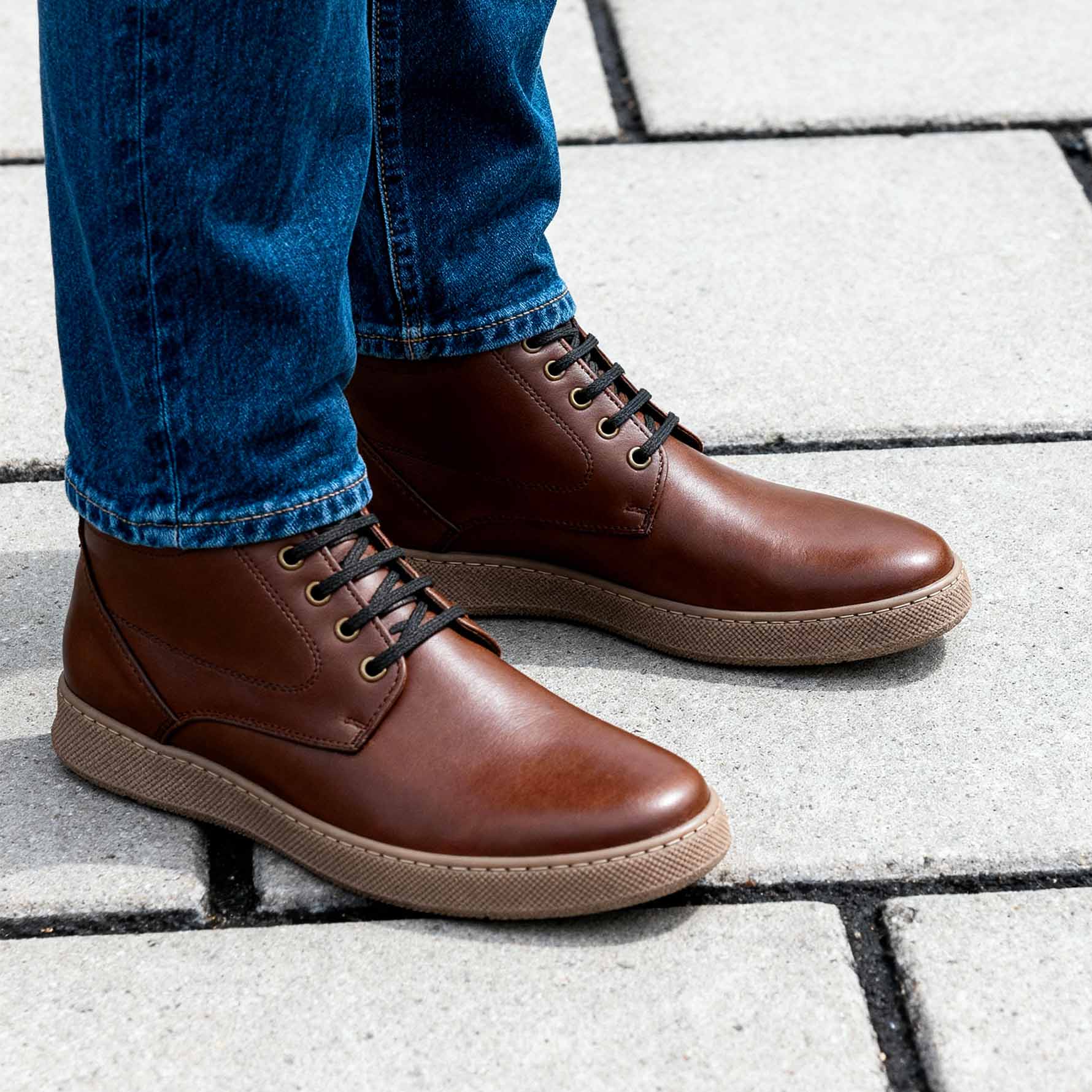 Stivaletto Chukka in pelle marrone - Chuck