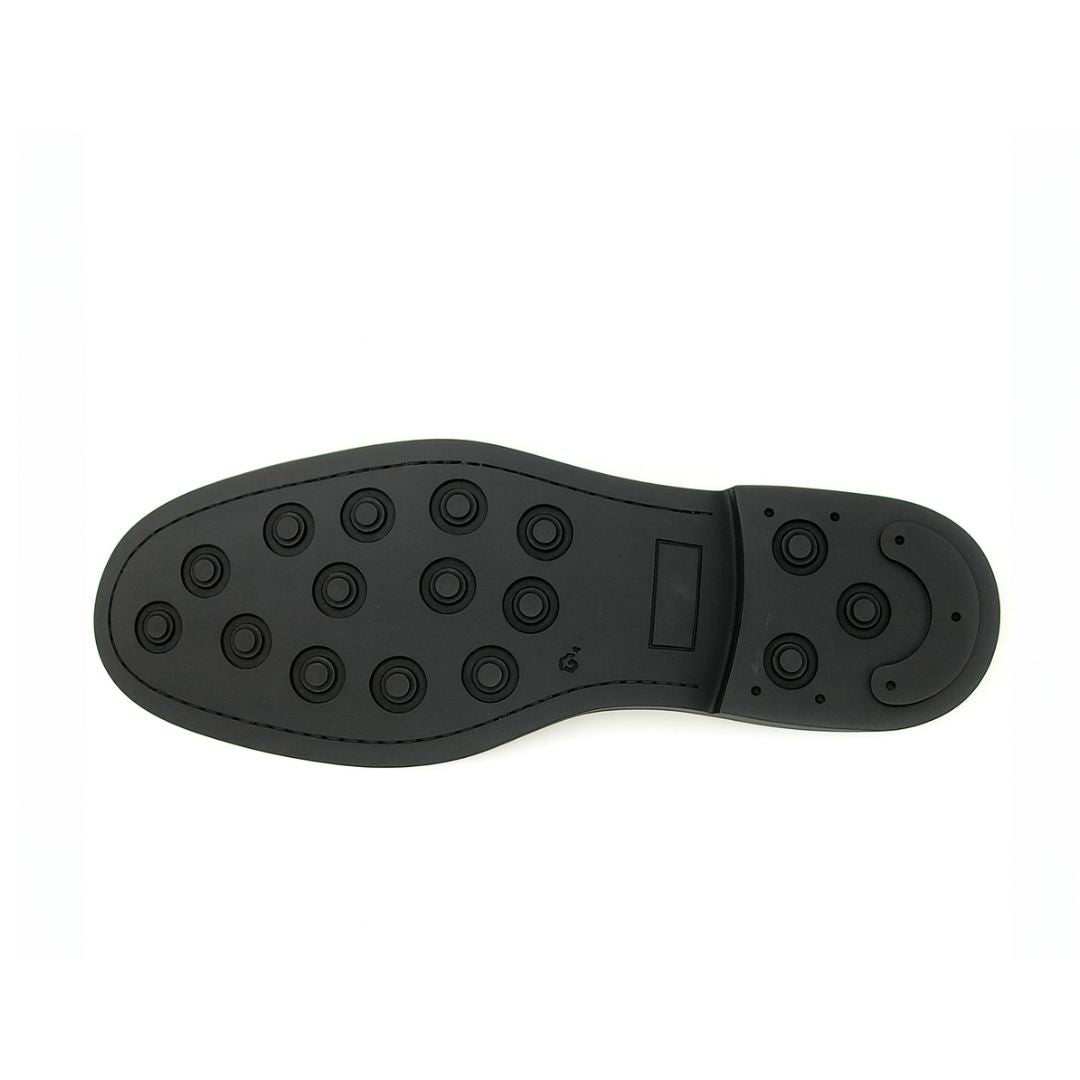Scarpe Brogue in pelle nera - Alfonso